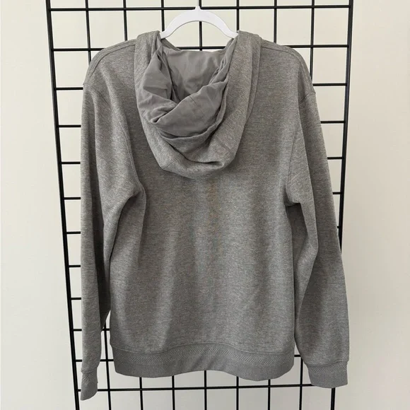 Nike Men's Heather Gray Zip-Up Sweater - Picture 3 of 3